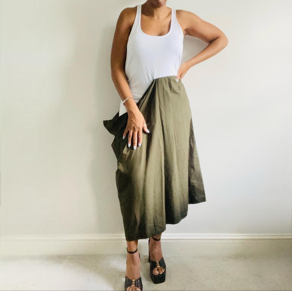 Zara COMBINATION POPLIN DRESS